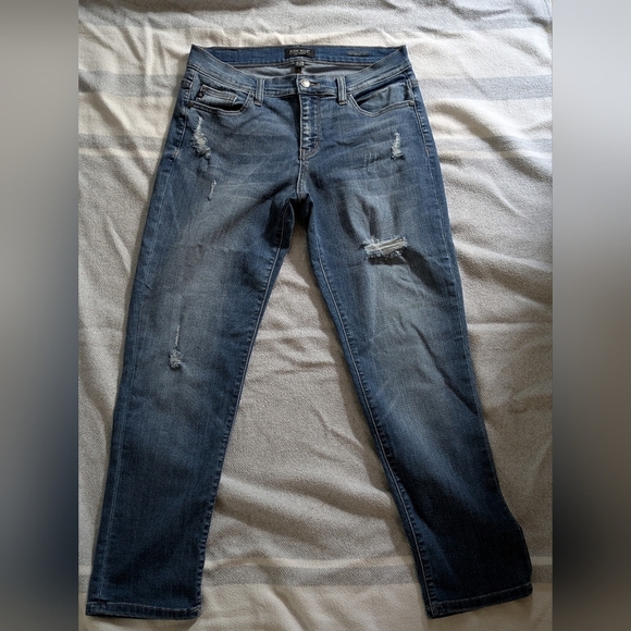 Judy Blue Women's Boyfriend Jeans in Blue 9 - Picture 2 of 14